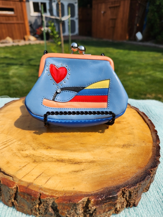 Handbags - Brighton Leather Flip-Flop Kiss-Lock Coin Purse